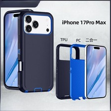 IP17Pro Max Color Sólido Funda Teléfono PC+TPU Doble Capa Anti Caída Funda Teléfono Móvil Teléfono Back Funda price