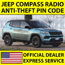 ✅JEEP COMPASS CAR RADIO ANTI-THEFT UNLOCKING PIN CODE FOR ALL MODELS✅ Compass price