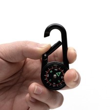 360 Degree FOR For compass Keychain Clip in Dark Gold Metal with Carabiner Compass price