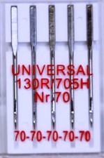 Agujas de Máquina de Coser Universal Pistones Planos 70er 5 Agujas 130/705 Planos Máquina price