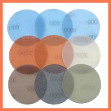 Discos de lijado de 3 pulgadas 600-5000 granos papel de lija seco húmedo gancho bucle lijadora orbital papel Sanding Máquina price