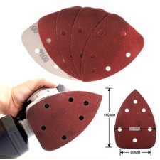 Grano 40-1000 hojas de lijado gancho y bucle almohadillas de lijado lijadora papel discos triangulares Sanding Máquina price