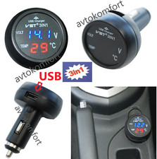 Cargador de coche USB con voltímetro 3 en 1 medidor de batería digital Caract... Batería Cargador price