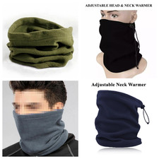 Calentador de cuello polar negro invierno adultos máscara bufanda tubo cara hombre mujer Neck Warmer de hombre price