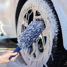 Cepillo de limpieza de llantas de microfibra para lavado de autos Herramienta de detalle de cubo de neumáticos de felpa Coche Wash Productos price