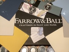 Tarjeta de muestra de color pintada a mano Farrow & Ball A5 - Muestras archivadas disponibles Interior Wall Pintura price