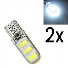 2 Lampade silicone cob 6 SMD LED T10 Gel Silica BIANCO 12v W5W Silicone price