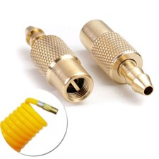 2x Conector de válvula infladora de neumáticos Bomba de aire de neumático Mandril Diámetro Manguera Rueda de latón NUEVO Bomba de aire y cuidado de neumáticos price