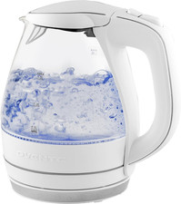 Hervidor Eléctrico 1.5L Vidrio Borosilicato Calentador de Agua Café o Te Blanco Agua Calentadores/ Kettle price