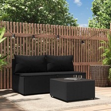 Set de Muebles de Jardín y Cojines Sofás Asientos Patio Ratán Sintético vidaXL Jardín Muebles Set price