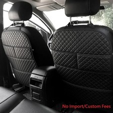 Car Seat Back Anti Kick Pad Mat Leather Protector Cover With Organizer Pockets Coche Funda price