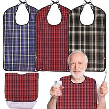Baberos para adultos para hombre, lavables, reutilizables, impermeables, grandes Impermeable para bebé price