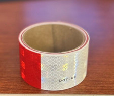 3M DOT 2" x 10' 983-326 Series 6" Red 6" White Conspicuity Reflective Tape USA Tape price