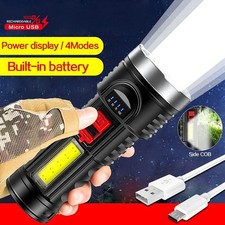 Linterna LED recargable súper brillante de alta potencia 99000000 lúmenes Estándar y Rechargeable Baterías price