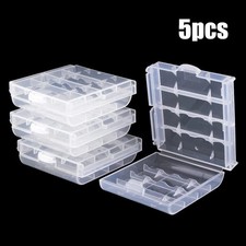 Almacena y protege tu paquete de 5 estuches de plástico duro para baterías recargables Estándar y Rechargeable Baterías price