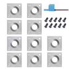 10*Cortador de insertos de carburo cuadrado 14x14x2 mm Torno de madera Herramienta de torneado Cortador Cepilladora Planer price
