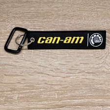 Can-Am BRP Keychain UTV ATV Off Road Motorcycle Double Sided Key Fob w Carabiner Key price