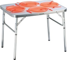 Mesa plegable de aluminio mesa de camping mesa enrollable mesa de jardín mang... Jardín Mesa price