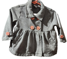 Lugar Infantil Niñas 12 Meses Chaquetón Gris con Botones Rosa Overcoat de niño price