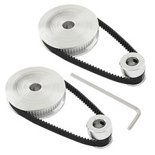 Kit de polea de distribución síncrona GT2 20T 60T 8mm diámetro aluminio 200mm correa 6mm ancho Timing Cinturón Sets price