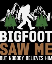 Bigfoot Saw Me Funny Sticker (2 Inch) Cool Waterproof Vinyl Decal Saw price