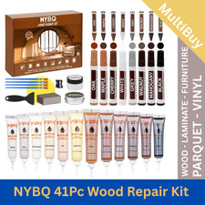 Kit Reparación Relleno Arañazos Muebles Suelo Vinilo Parquet Madera Laminado. Juego de 41 piezas Parquet price