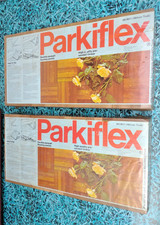 2 paquetes de suelos de parquet vintage Parkiflex Iroko teca africana en embalaje Parquet price