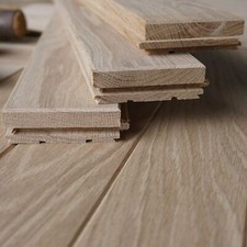 Piso de parquet de roble liso premium de 20" madera pura presanded 22 mm H50S Parquet price