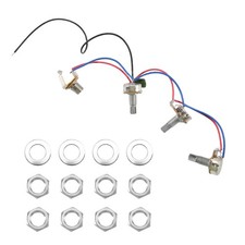 1X(1 juego de arnés de cableado de guitarra-precableado con ollas de 3-500k Y6H7)7731 Pots y Accesorios price