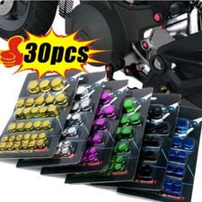 30X Motorcycle Screw Nut Bolt Caps Cover Accessories For Yamaha Kawasaki Honda Motorcycle Covers price