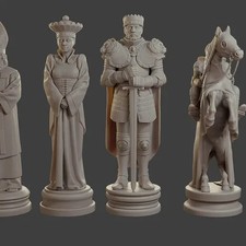 Medieval Crusader Chess Set Plastic Pieces Only no Board Juego Set price