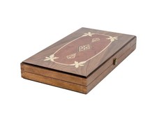 Juego Backgammon Diseño Mosaico - Plegable Nogal Clásico Juego de Mesa Talla 20,5 Juego Set price