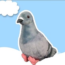 Kawaii Gray Pigeon Plush Toy Cute Stuffed Realistic Dove Bird Doll Room Decor Plush Juguetes price