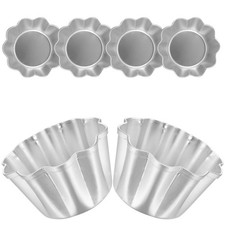 Moldes antiadherentes para hornear de aleación de aluminio 6 piezas sartenes para cupcakes para hornear Pans price
