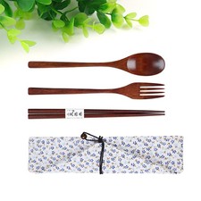 Dinnerware Set Portable Cutlery Reusable Travel Utensils Korean Wood Silverware Dinnerware Set price