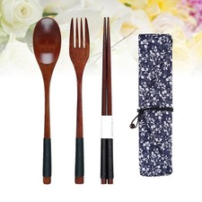 Japanese Chopsticks Dinnerware Set Korean Spoons Wood Silverware Travel Dinnerware Set price