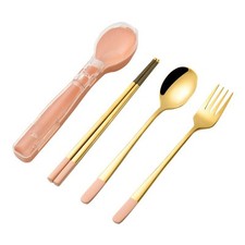 3pcs Stainless Steel Dinnerware Set Flatware Camping Travel Sets Chopsticks3892 Dinnerware Set price