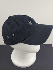 Adidas Gorra de Béisbol Gorra Correa Trasera Negra Pequeña Blanca Logo Trifolio Ajustable Gorro de mujer price