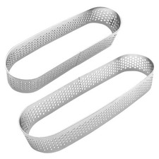 2 Pcs Baking Round Cake Pans Stainless Steel Pastry Ring Mold Rings Muffin Tart Cake Pans price