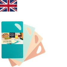 Juego de 4 tablas de cortar de cocina flexibles coloridas - diseño antideslizante de 25 x 14,5 cm Cutting Boards price