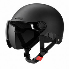 Electric Bike Motorcycle Half Helmet Open Face Safety Helmet DOT Style Black Motorcycle Helmets price