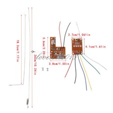 Transmisor y placa receptora de control remoto 27 MHz 4 canales RC para automóvil camión juguete NUEVO Coche Transmitters price