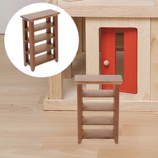 Escena de estantería realista casa de muñecas gabinete de estantería de tres niveles Bookcase price
