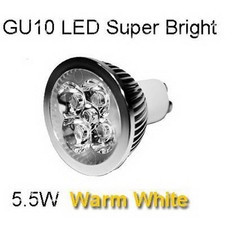 GU10 LED 5.5W Super Brillante Bombilla Ahorro de Energía Blanco Cálido 3000K Lámpara x 1 Energy- Saving Bulb price
