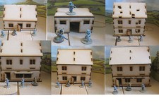 28 mm Wargames Casas Edificio Paisaje 40k Perno Acción Segunda Guerra Mundial Corte Láser 3 mm MDF Juguete Houses price