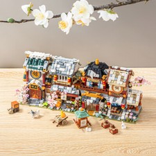 LOZ Mini Bloques Antiguo Calle Casas Bloques de Construcción Conjunto Nano Ladrillos Hágalo Usted Mismo Puzzle Juguete Houses price