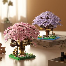 Mini Micro Bloques de Construcción Casa Cerezo Rosa Serie Niña Hágalo Usted Mismo Modelo Juguetes Juguete Houses price