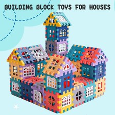 Conjunto de bloques de construcción de casas a gran escala diseño de ventanas juguetes de construcción Juguete Houses price
