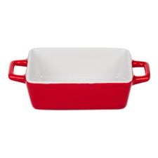 Plato para hornear servir horno a mesa cerámica mini gres bandeja rectangular roja Trays/ Hornear Dishes price