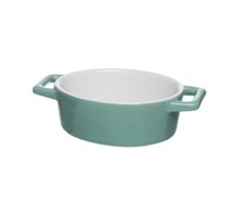 Mini bandeja ovalada pequeña de cerámica verde para horno a mesa para servir platos para hornear Trays/ Hornear Dishes price